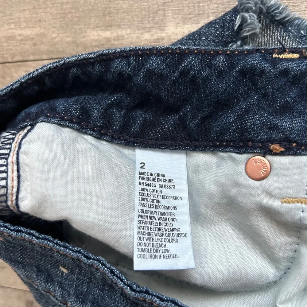 American Eagle Outfitters Low Rise Floral Embroidered Festival Denim Shorts 2 - Picture 8 of 11